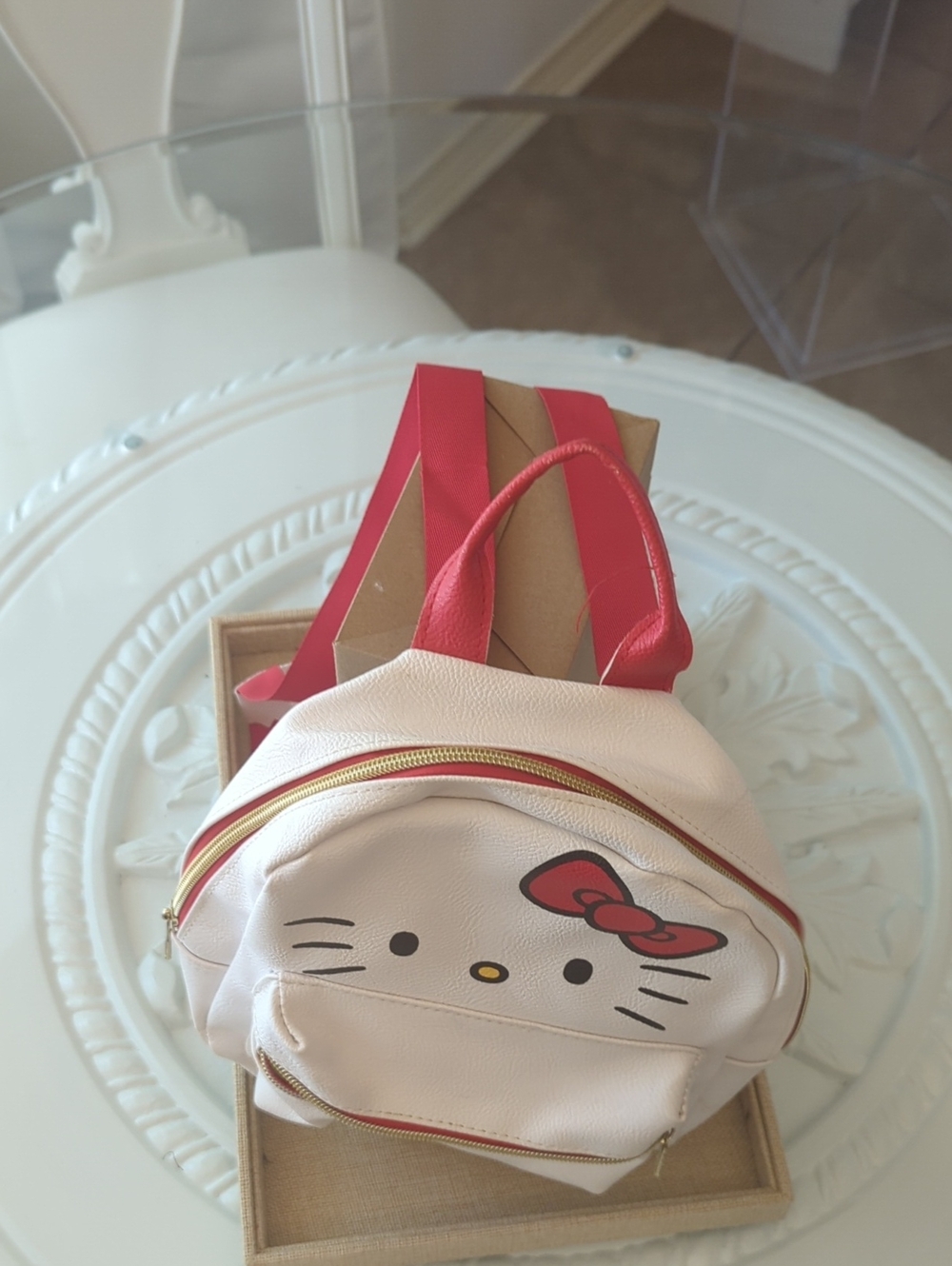 Hello Kitty Cream Mini Backpack - Picture 2 of 10